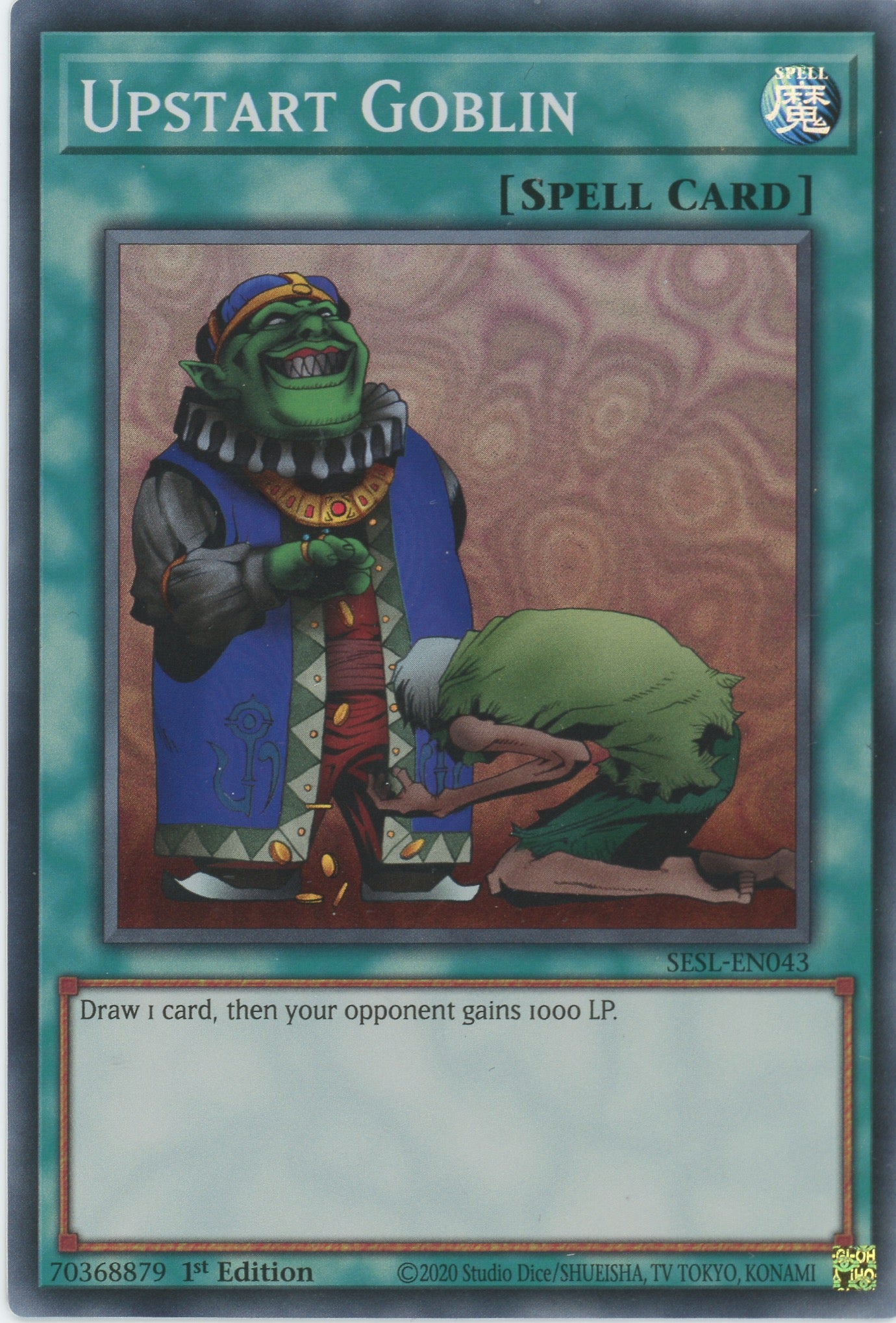 SESL-EN043 - Upstart Goblin - Super Rare - Normal Spell - Secret Slayers