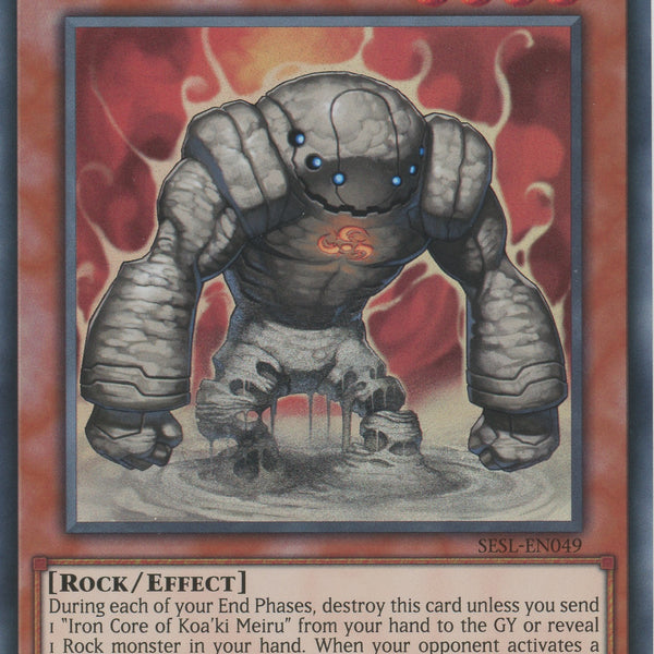 yugioh koa ki meiru cards SESL-EN049 - Koa'ki Meiru Sandman - Super Rare - Effect Monster - 1st Edition