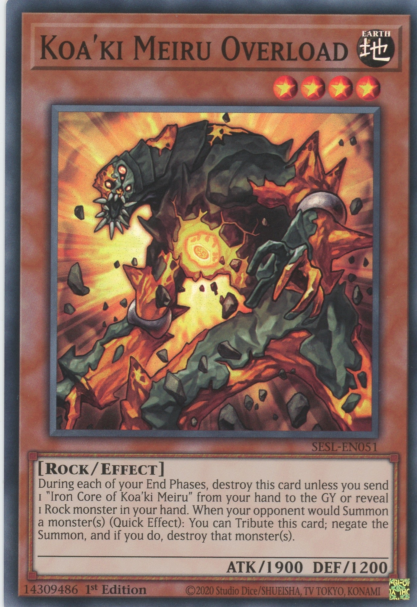 SESL-EN051 - Koa'ki Meiru Overload - Super Rare - Effect Monster - Secret Slayers