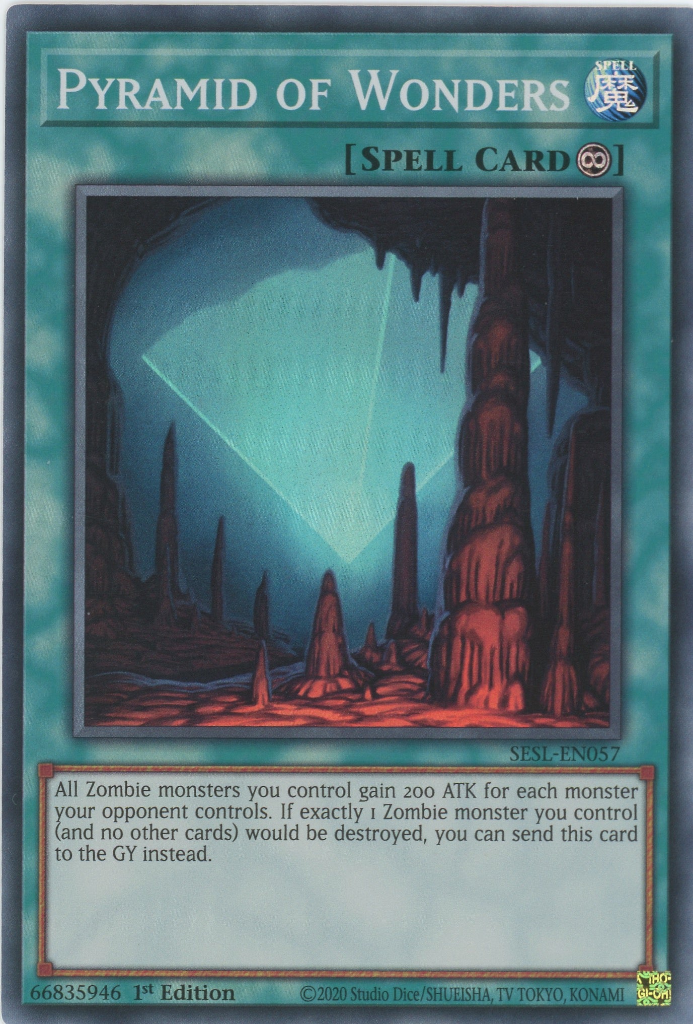 SESL-EN057 - Pyramid of Wonders - Super Rare - Continuous Spell - Secret Slayers