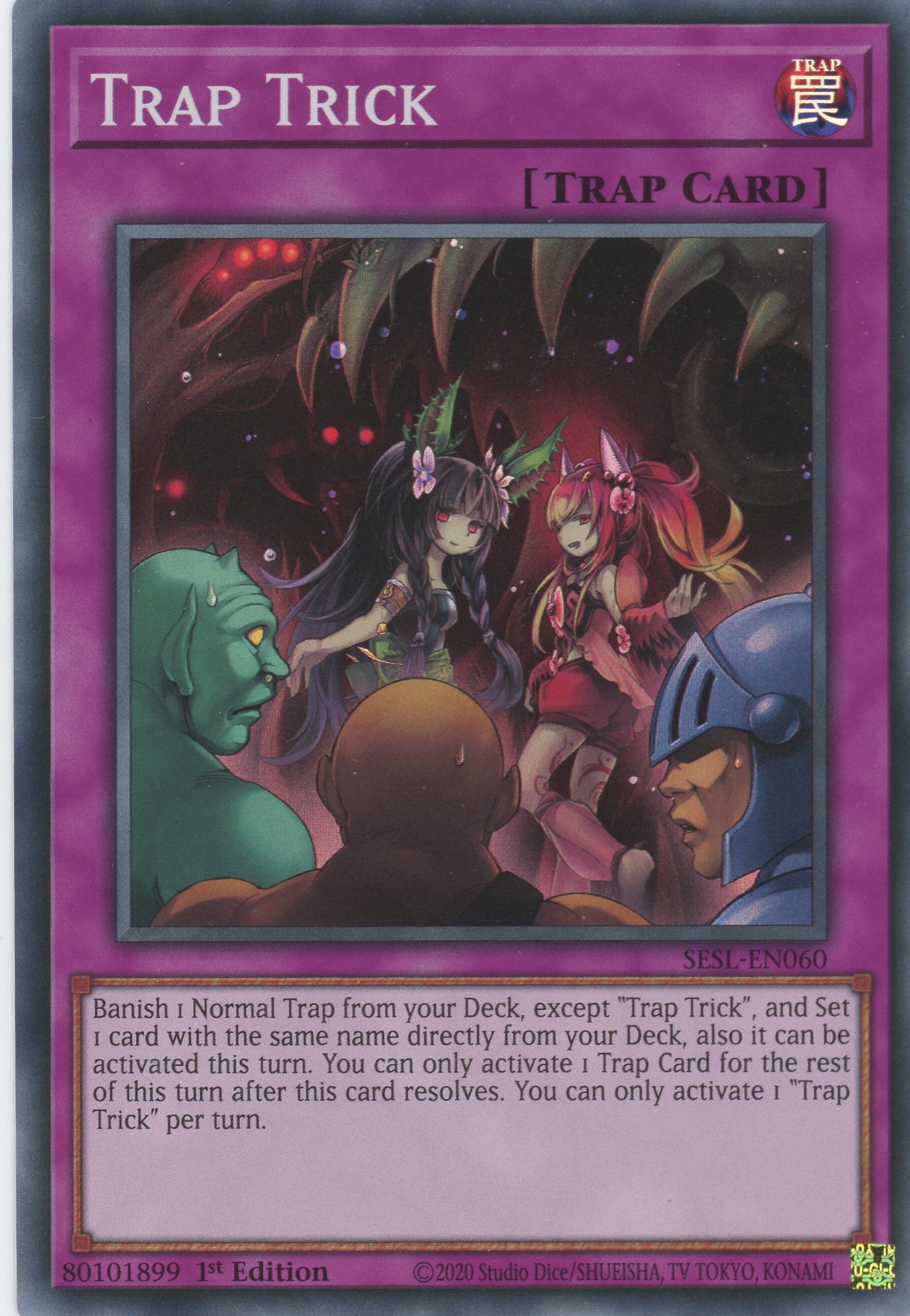 SESL-EN060 - Trap Trick - Super Rare - Normal Trap - Secret Slayers