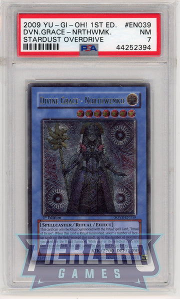 SOVR-EN039 - Divine Grace - Northwemko - Ultimate Rare - Stardust Overdrive - 1st Edition - PSA 7