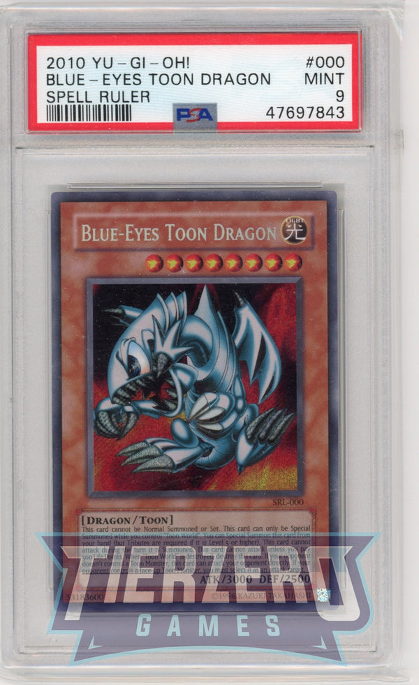 SRL-000 - Blue-Eyes Toon Dragon - Secret Rare - PSA 9 - A