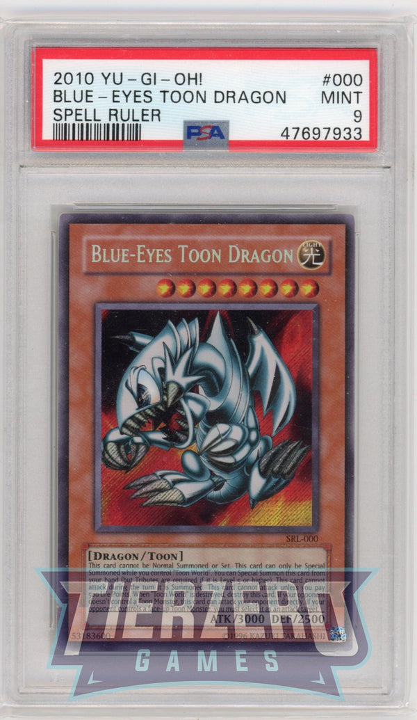 SRL-000 - Blue-Eyes Toon Dragon - Secret Rare - PSA 9 - B