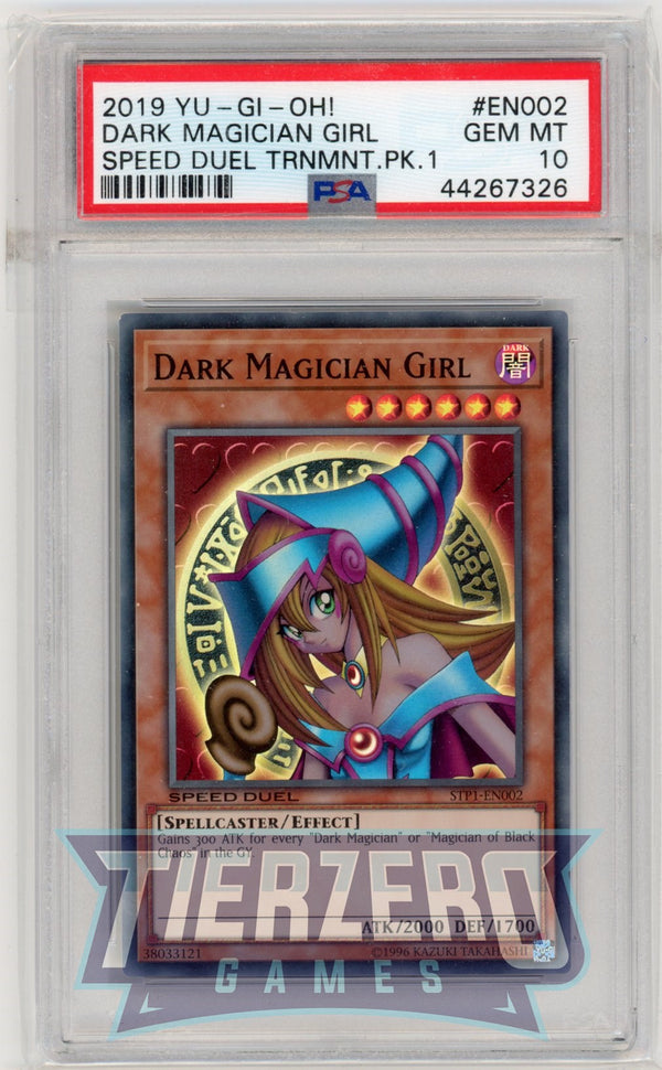 STP1-EN002 - Dark Magician Girl - Super Rare - PSA 10 - A