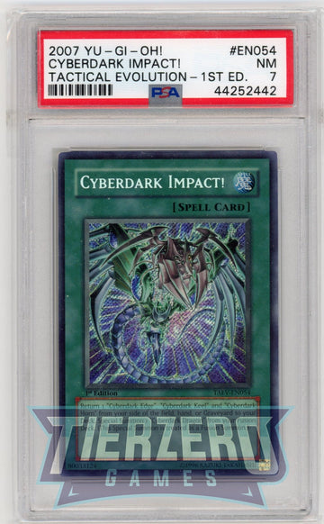 TAEV-EN054 - Cyberdark Impact! - Secret Rare - Tactical Evolution - 1st Edition - PSA 7