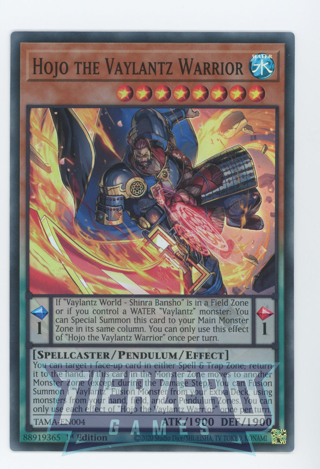 TAMA-EN004 - Hojo the Vaylantz Warrior - Super Rare