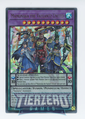 TAMA-EN009 - Mamonaka the Vaylantz United - Ultra Rare - Tactical Masters