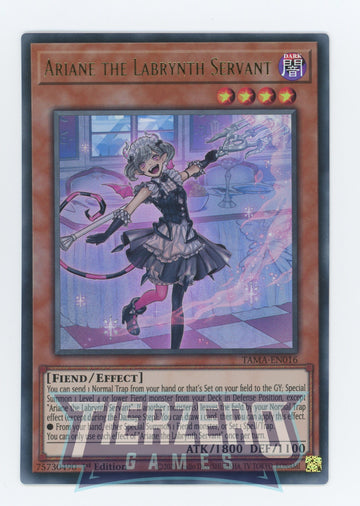 TAMA-EN016 - Ariane the Labrynth Servant - Ultra Rare - Tactical Masters