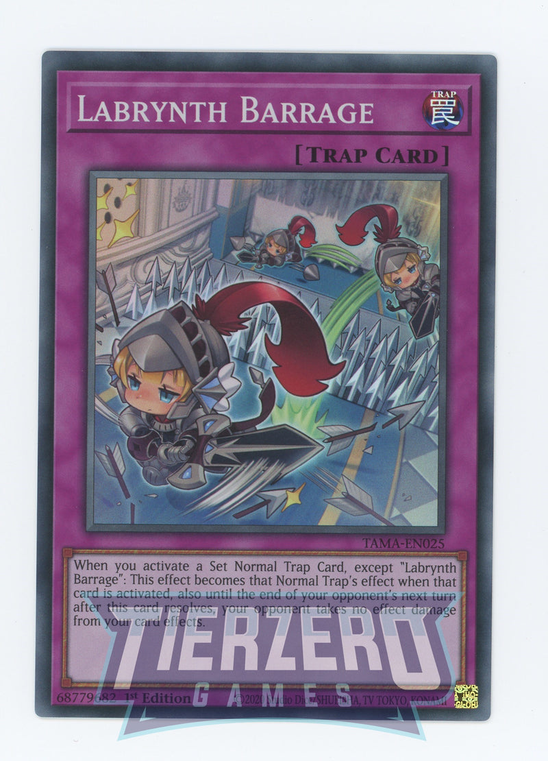 TAMA-EN025 - Labrynth Barrage - Super Rare - Normal Trap - Tactical Masters