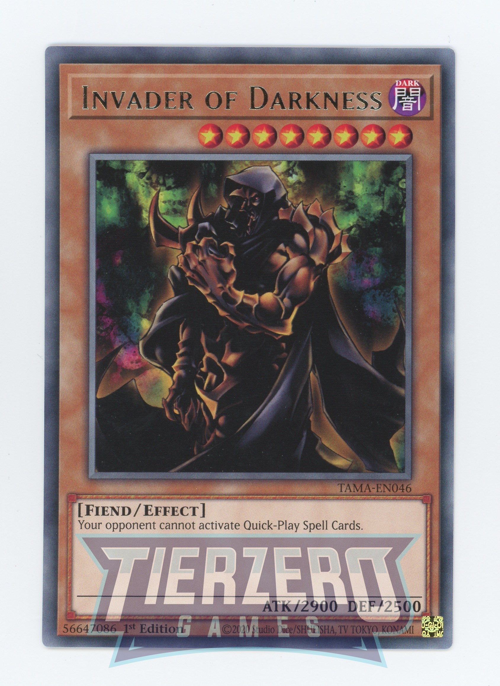 TAMA-EN046 - Invader of Darkness - Rare - Effect Monster - Tactical Masters