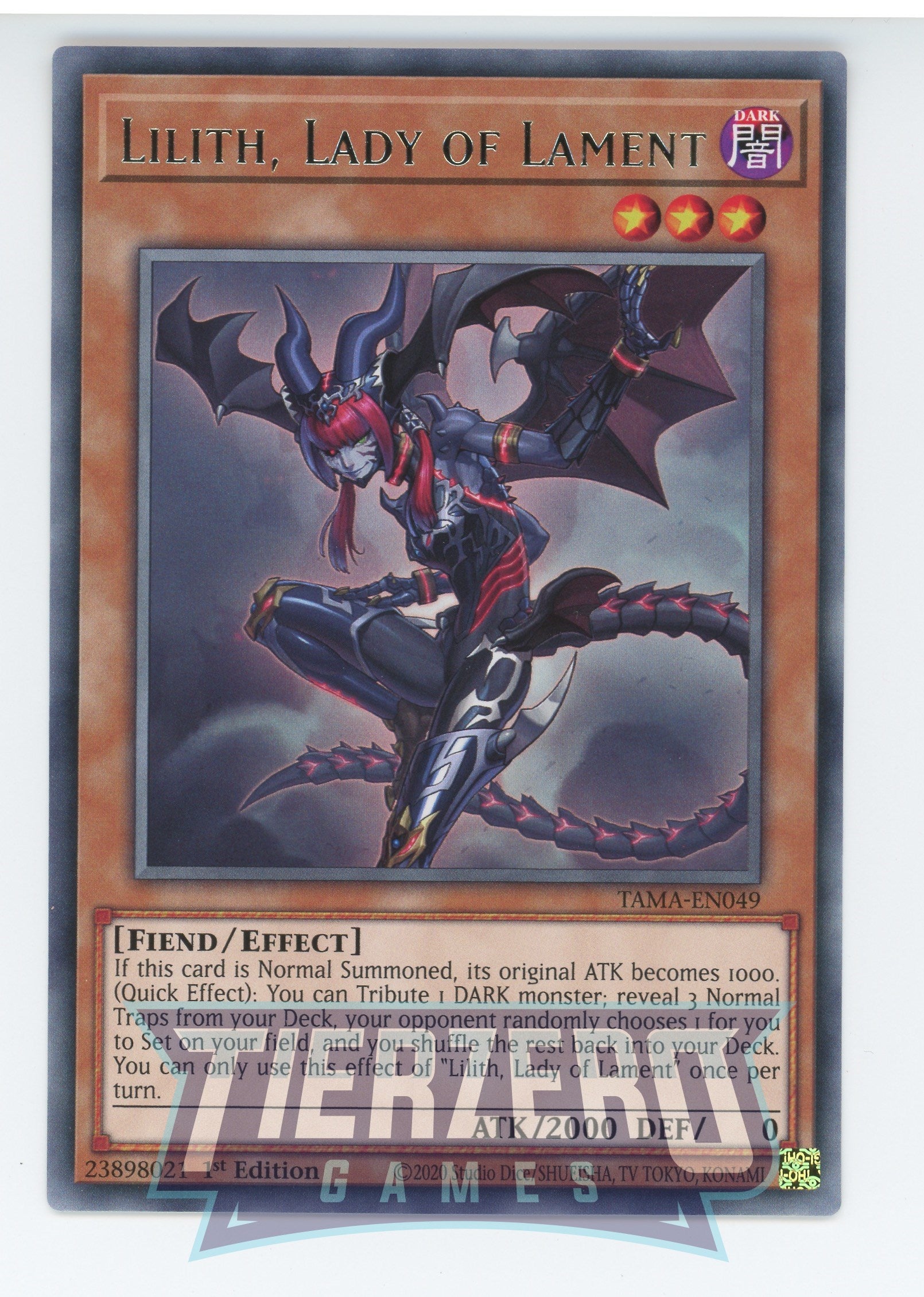 TAMA-EN049 - Lilith, Lady of Lament - Rare - Effect Monster - Tactical Masters