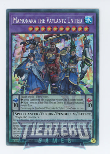 TAMA-EN009 - Mamonaka the Vaylantz United - Collector's Rare - Tactical Masters