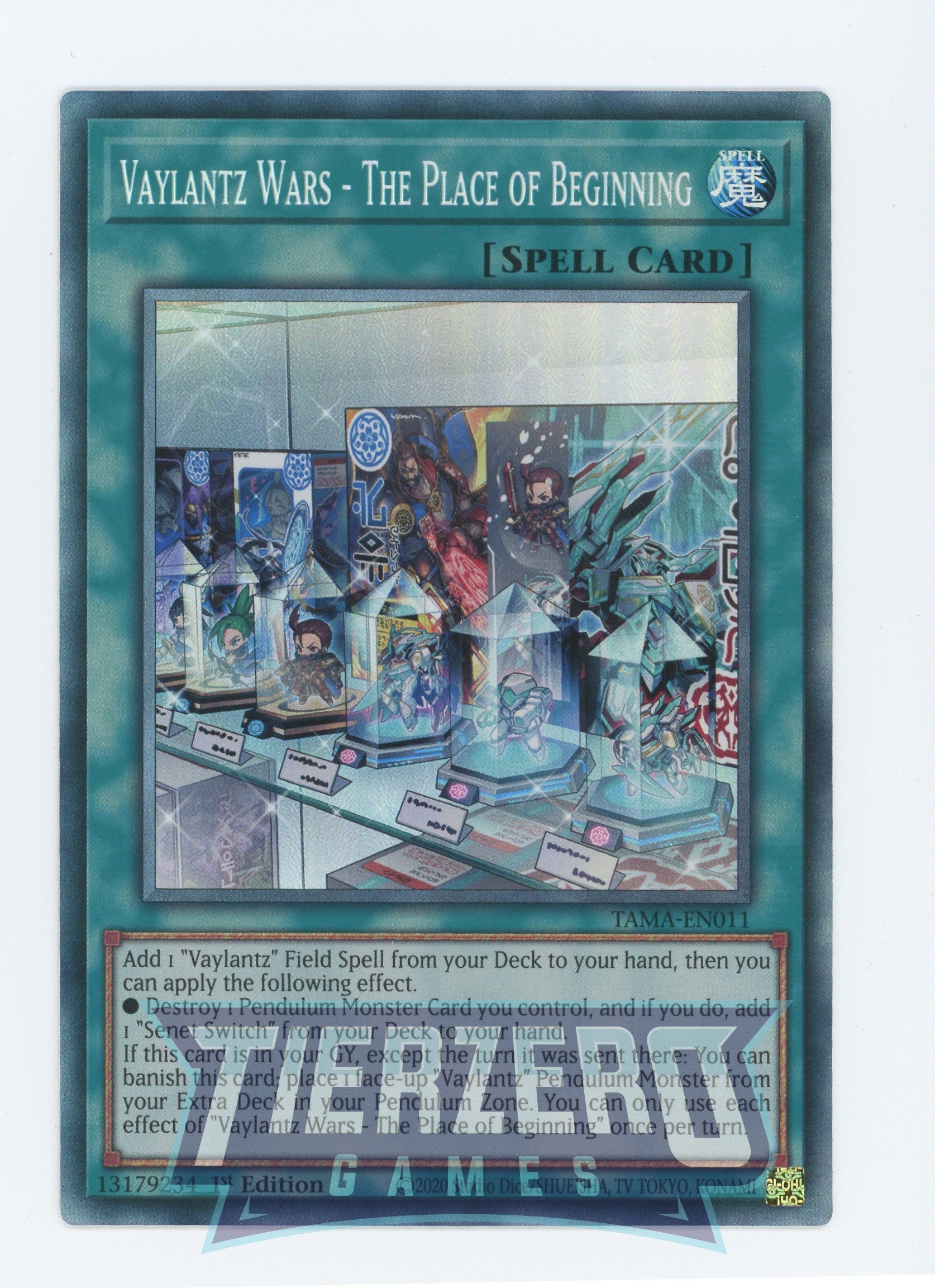 TAMA-EN011 - Vaylantz Wars - The Place of Beginning - Collector's Rare - Normal Spell - Tactical Masters