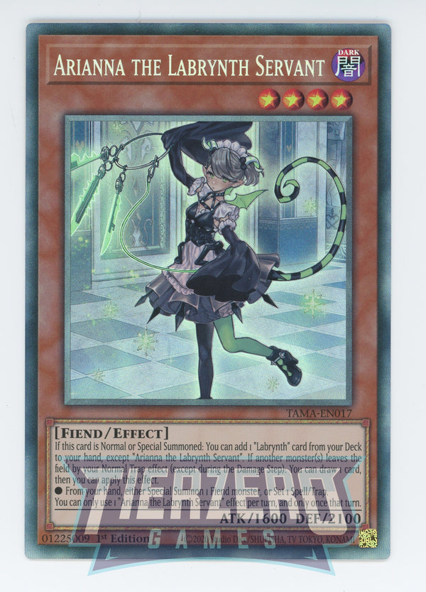 TAMA-EN017 - Arianna the Labrynth Servant - Collector's Rare - Effect Monster - Tactical Masters