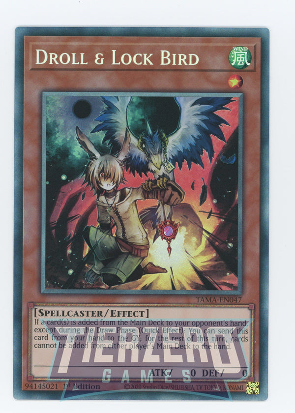 TAMA-EN047 - Droll & Lock Bird - Collector's Rare - Effect Monster - Tactical Masters