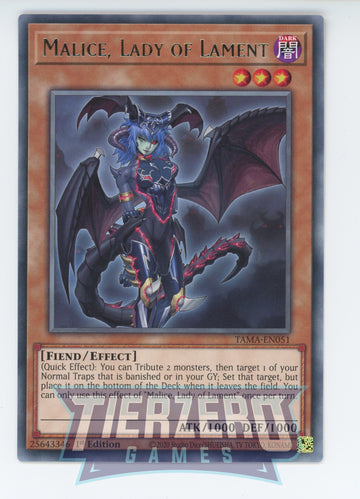 TAMA-EN051 - Malice, Lady of Lament - Rare - Tactical Masters