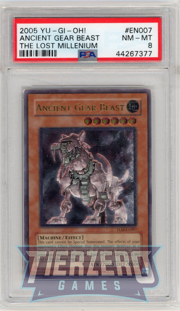 TLM-EN007 - Ancient Gear Beast - Ultimate Rare - PSA 8