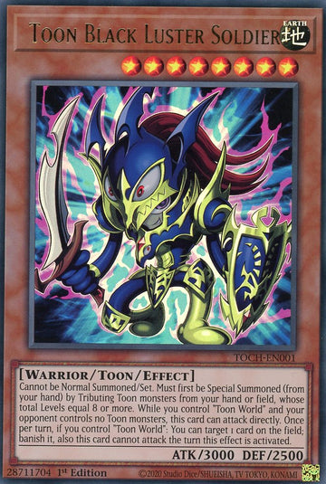 TOCH-EN001 - Toon Black Luster Soldier - Ultra Rare - Toon Chaos - 1st Edition