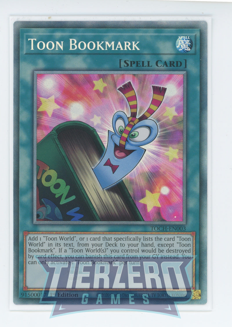 TOCH-EN003 - Toon Bookmark - Collectors Rare - Normal Spell - Toon Chaos 1st edition