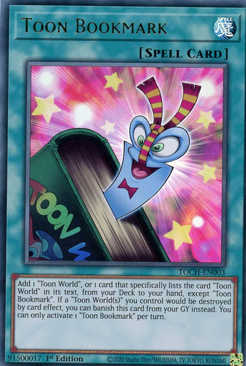 TOCH-EN003 - Toon Bookmark - Ultra Rare - Toon Chaos - 1st Edition