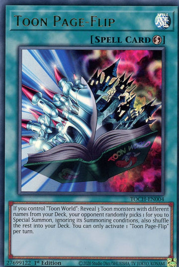 TOCH-EN004 - Toon Page-Flip - Ultra Rare - Toon Chaos - 1st Edition