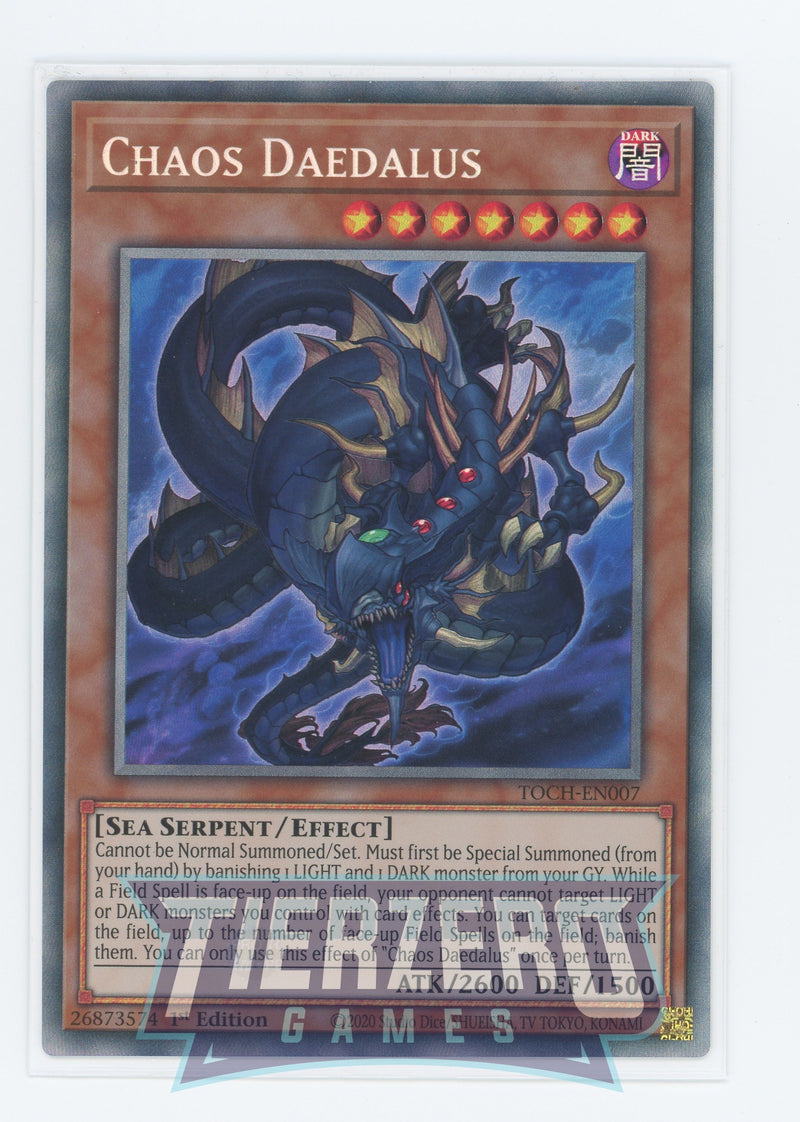 TOCH-EN007 - Chaos Daedalus - Collectors Rare - Effect Monster - Toon Chaos 1st edition