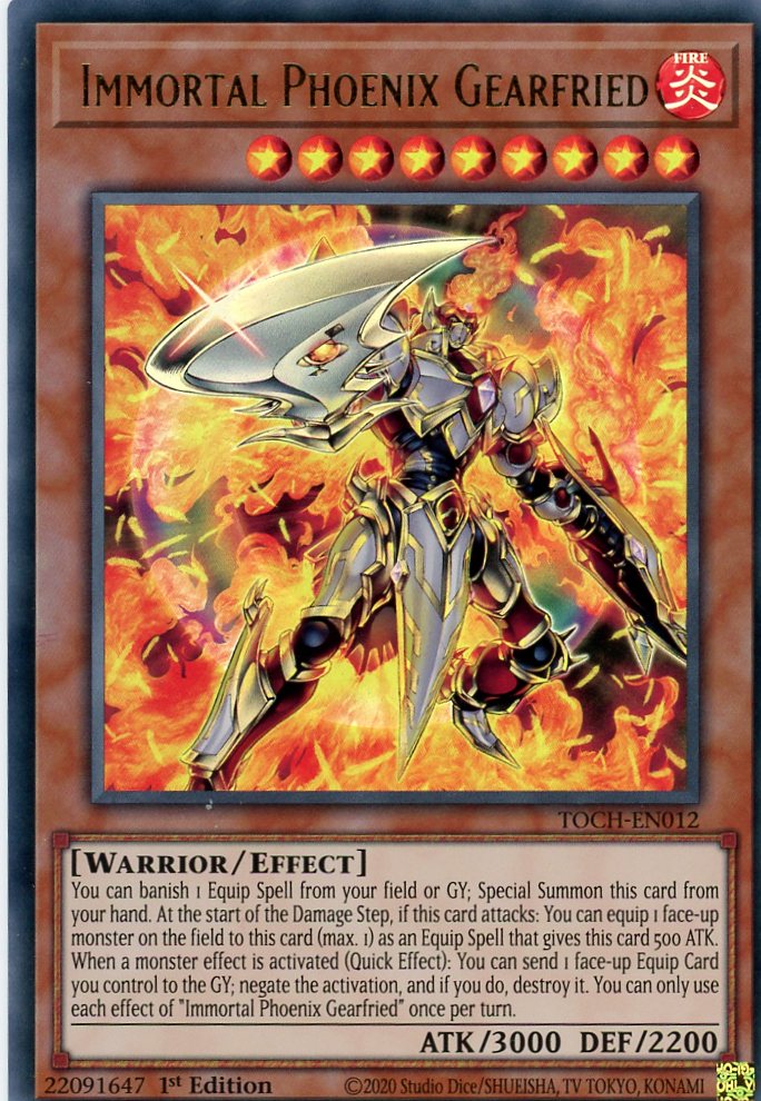 TOCH-EN012 - Immortal Phoenix Gearfried - Ultra Rare - Effect Monster - Toon Chaos 1st edition