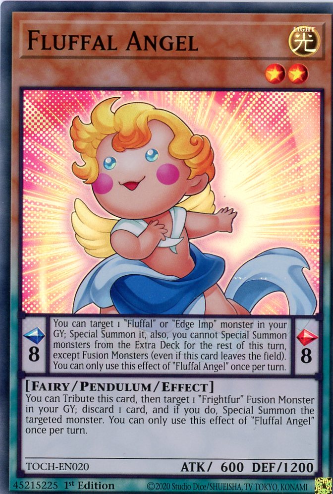 TOCH-EN020 - Fluffal Angel - Super Rare - Effect Pendulum Monster - Toon Chaos 1st edition