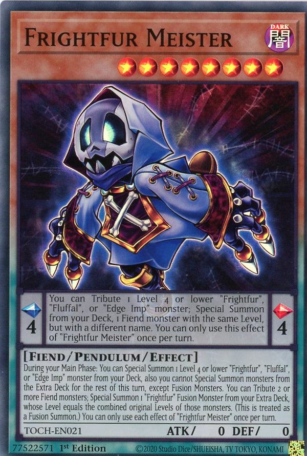 TOCH-EN021 - Frightfur Meister - Super Rare - Effect Pendulum Monster - Toon Chaos 1st edition