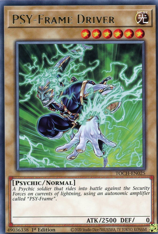 TOCH-EN025 - PSY-Frame Driver - Rare - Normal Monster - Toon Chaos 1st edition