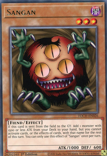 TOCH-EN026 - Sangan - Rare - Toon Chaos - 1st Edition