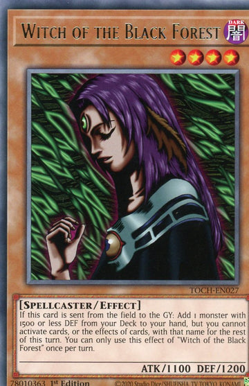 TOCH-EN027 - Witch of the Black Forest - Rare - Toon Chaos - 1st Edition