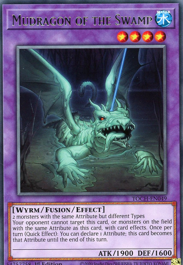 TOCH-EN049 - Mudragon of the Swamp - Rare - Effect Fusion Monster - Toon Chaos 1st edition