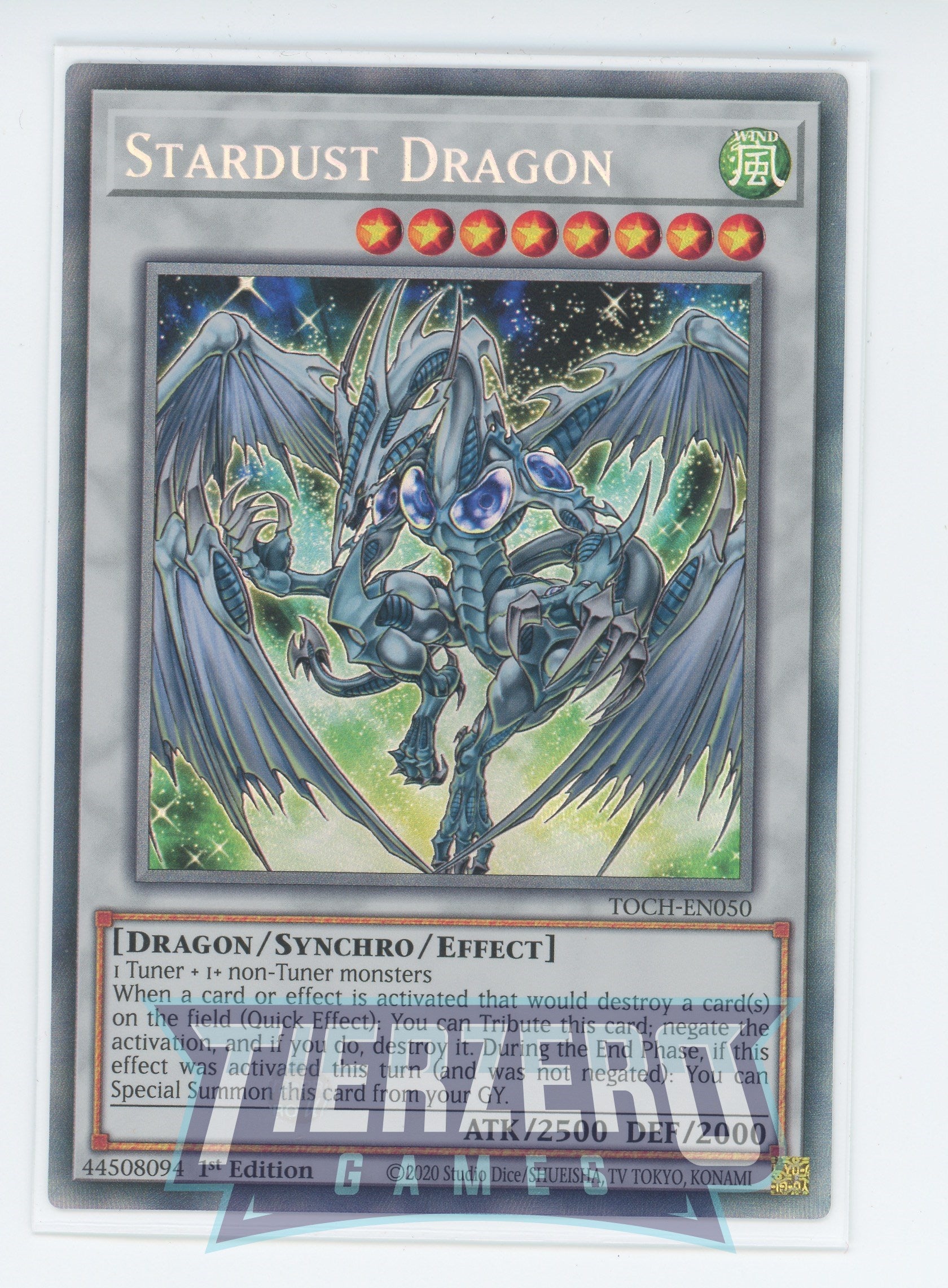 TOCH-EN050 - Stardust Dragon - Collectors Rare - Effect Synchro Monster - Toon Chaos 1st edition