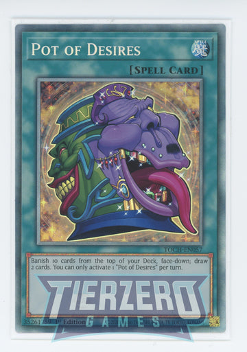 TOCH-EN057 - Pot of Desires (CR) - Collector's Rare - Toon Chaos - 1st Edition