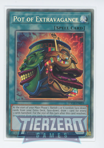 TOCH-EN059 - Pot of Extravagance - Collector's Rare - Toon Chaos - 1st Edition