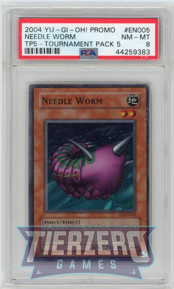 TP5-EN005 - Needle Worm - Super Rare - PSA 8 - B