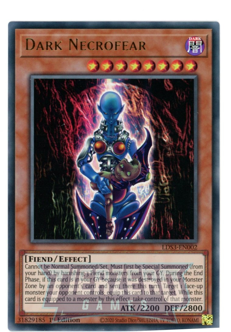 LDS3-EN002 - Dark Necrofear - Ultra Rare - Effect Monster - Legendary Duelists Season 3