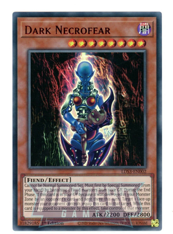 LDS3-EN002 - Dark Necrofear - Red Ultra Rare - Effect Monster - Legendary Duelists Season 3