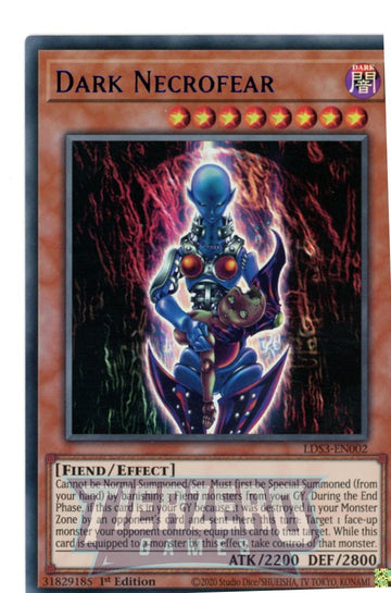 LDS3-EN002 - Dark Necrofear (Blue) - Ultra Rare - Legendary Duelists: Season 3