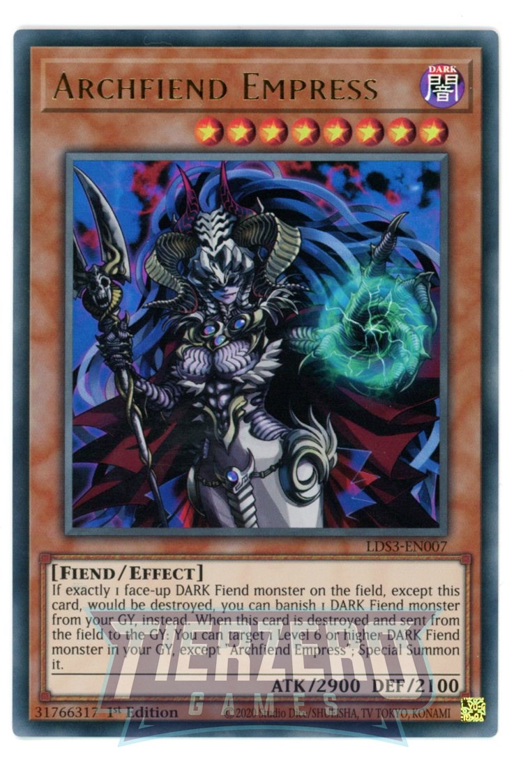 LDS3-EN007 - Archfiend Empress - Ultra Rare - Effect Monster - Legendary Duelists Season 3