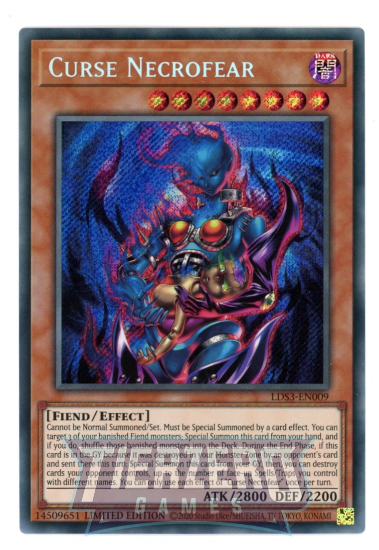 LDS3-EN009 - Curse Necrofear - Secret Rare - Effect Monster - Legendary Duelists Season 3