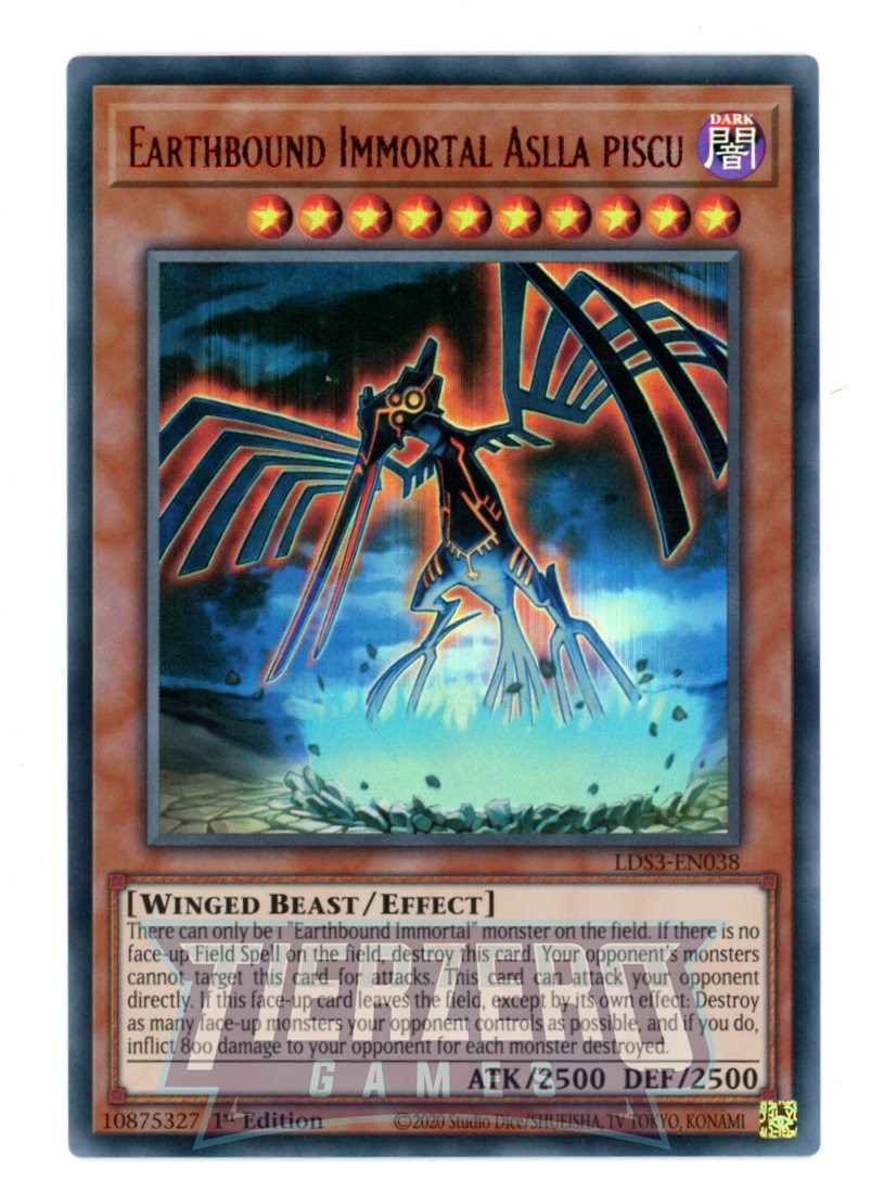 LDS3-EN038 - Earthbound Immortal Aslla piscu - Red Ultra Rare - Effect Monster - Legendary Duelists Season 3