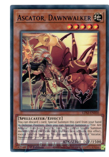 LDS3-EN050 - Ascator, Dawnwalker (Blue) - Ultra Rare - Legendary Duelists: Season 3