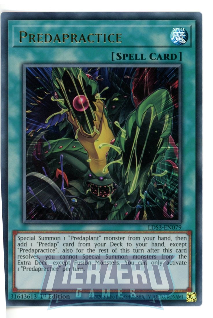 LDS3-EN079 - Predapractice - Ultra Rare - Normal Spell - Legendary Duelists Season 3