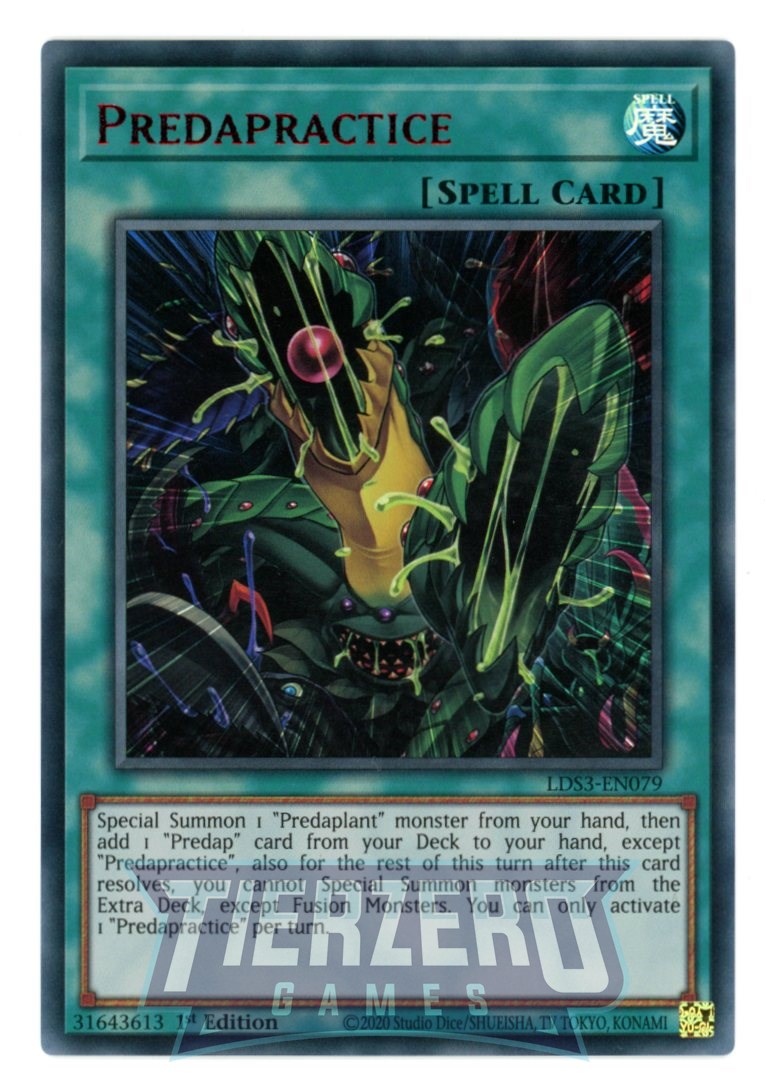 LDS3-EN079 - Predapractice - Red Ultra Rare - Normal Spell - Legendary Duelists Season 3