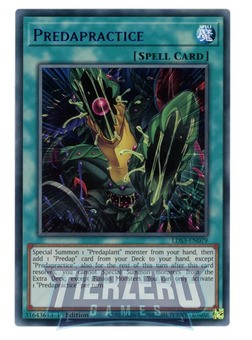 LDS3-EN079 - Predapractice - Blue Ultra Rare - Normal Spell - Legendary Duelists Season 3