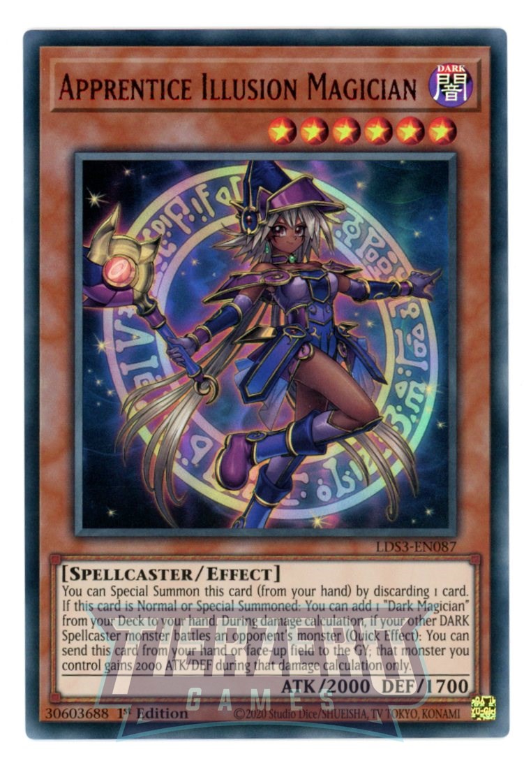 LDS3-EN087 - Apprentice Illusion Magician - Red Ultra Rare - Effect Monster - Legendary Duelists Season 3