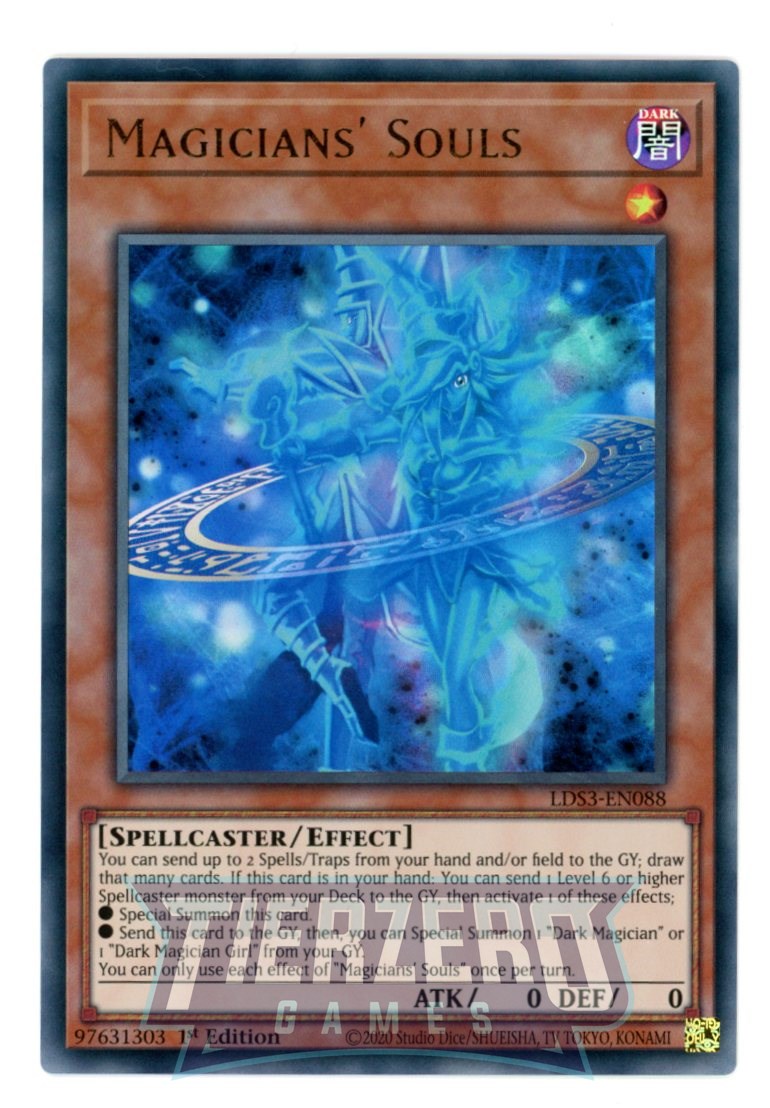 LDS3-EN088 - Magicians' Souls - Ultra Rare - Effect Monster - Legendary Duelists Season 3